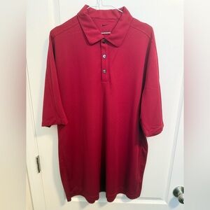 Nike Men's Deep Red Polo Shirt